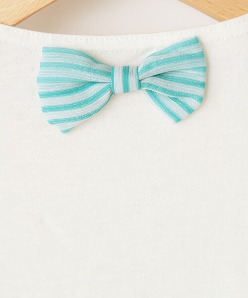 ＊＊mezzo piano / メゾピアノ Tシャツ | たっぷりリボンデコ半袖Ｔシャツ | 詳細4