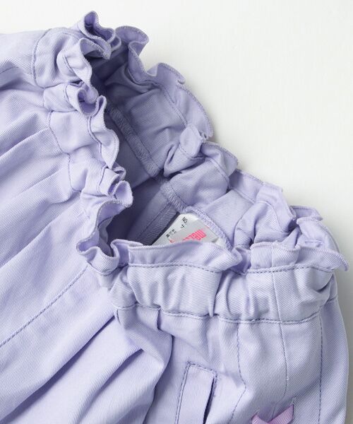 セール】 サイド編み上げウエストフリルキュロット （ショート・ハーフ  