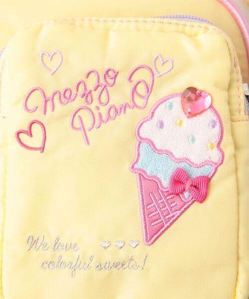 ＊＊mezzo piano / メゾピアノ ショルダーバッグ | ペットボトルホルダーつきアイスワッペンデコショルダーバッグ | 詳細4