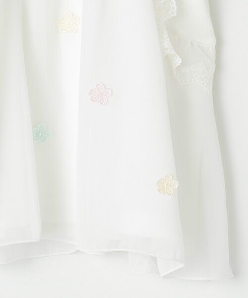 ＊＊mezzo piano / メゾピアノ チュニック | フラワーレースデコシフォンフリルチュニック | 詳細3