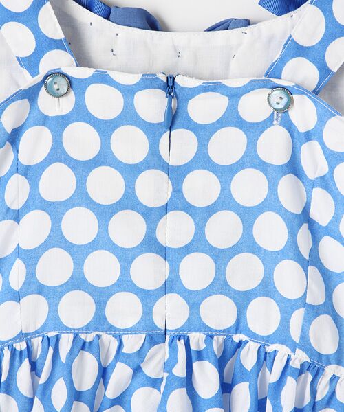 ＊＊mezzo piano / メゾピアノ ミニ・ひざ丈スカート | リボンデコ大粒水玉ジャンパースカート | 詳細5