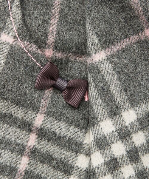 ＊＊mezzo piano / メゾピアノ ショート・ハーフ・半端丈パンツ | 【ネット限定】リボンつきチェック柄キュロット | 詳細6