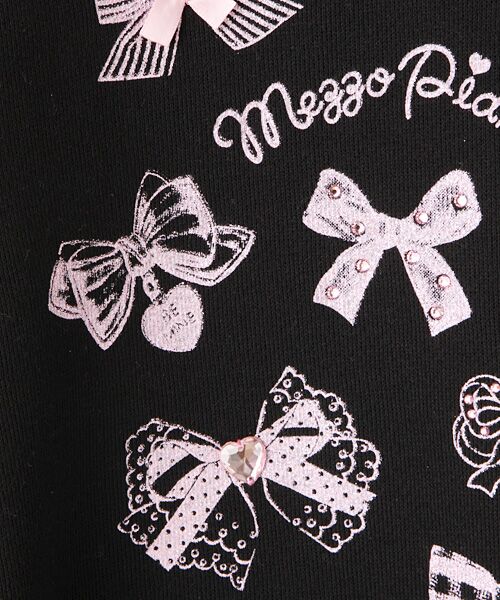 ＊＊mezzo piano / メゾピアノ スウェット | 【ネット限定】リボン柄ロゴトレーナー | 詳細5