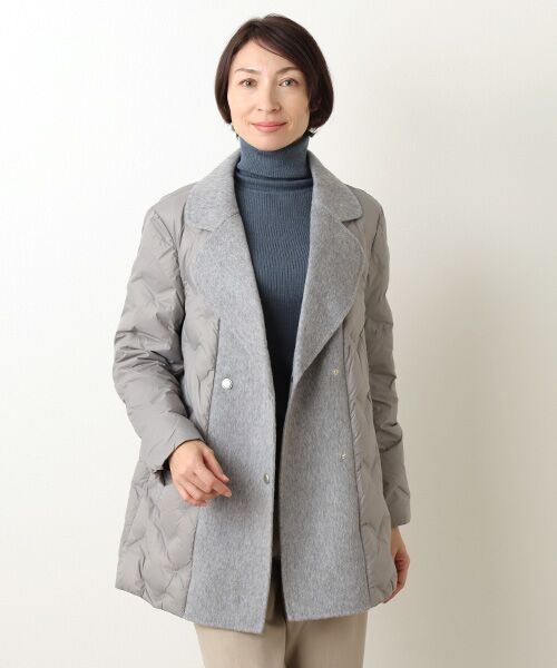 MG SABLE / エムジーセーブル ダウンジャケット・ベスト | 異素材ミックス ウールダウンコート | 詳細6