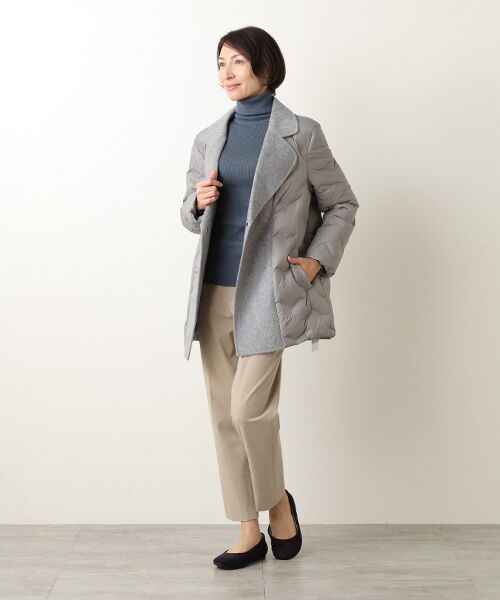 MG SABLE / エムジーセーブル ダウンジャケット・ベスト | 異素材ミックス ウールダウンコート | 詳細10