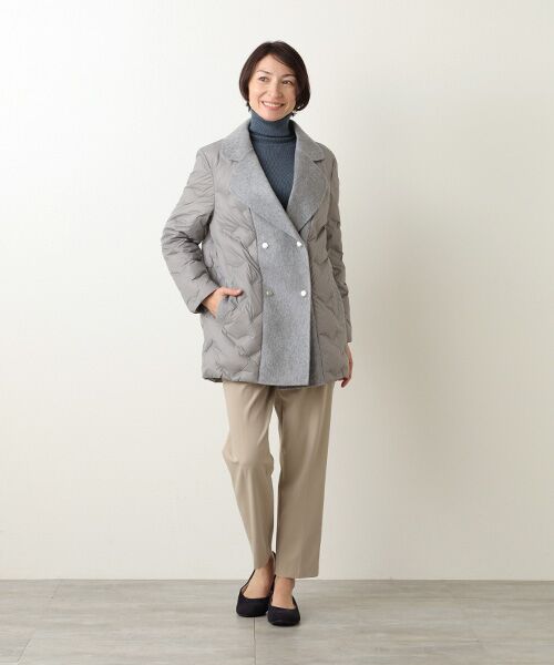 MG SABLE / エムジーセーブル ダウンジャケット・ベスト | 異素材ミックス ウールダウンコート | 詳細11