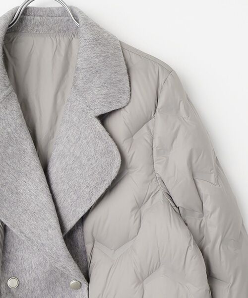 MG SABLE / エムジーセーブル ダウンジャケット・ベスト | 異素材ミックス ウールダウンコート | 詳細2