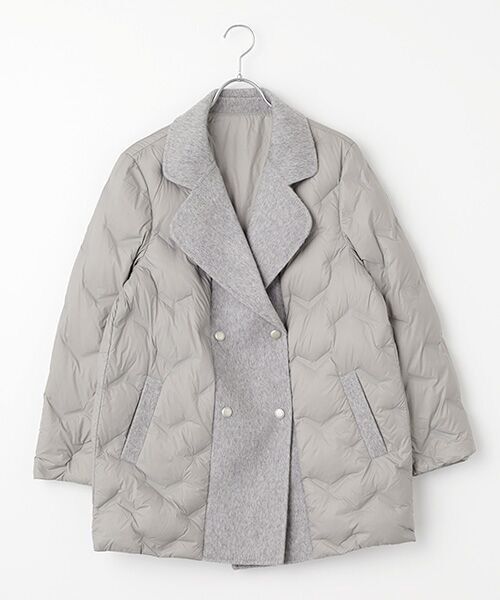 MG SABLE / エムジーセーブル ダウンジャケット・ベスト | 異素材ミックス ウールダウンコート | 詳細12