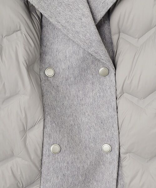 MG SABLE / エムジーセーブル ダウンジャケット・ベスト | 異素材ミックス ウールダウンコート | 詳細5