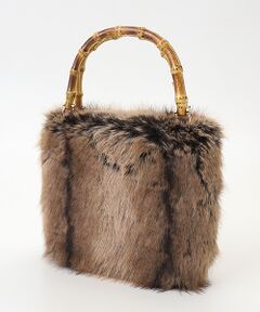 MG SABLE / エムジーセーブル ハンドバッグ | エコファーバンブーハンドルバッグ