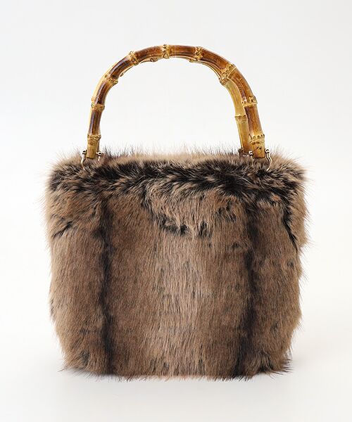 MG SABLE / エムジーセーブル ハンドバッグ | エコファーバンブーハンドルバッグ | 詳細1