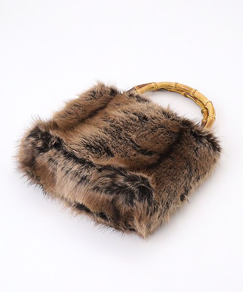 MG SABLE / エムジーセーブル ハンドバッグ | エコファーバンブーハンドルバッグ | 詳細4