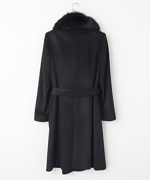 MG SABLE / エムジーセーブル ステンカラーコート | カシミヤ100％コート（ベルト付き） | 詳細1