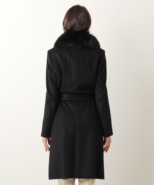 MG SABLE / エムジーセーブル ステンカラーコート | カシミヤ100％コート（ベルト付き） | 詳細11