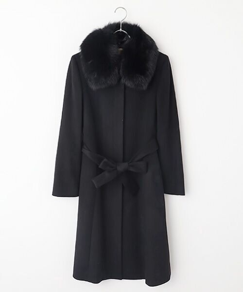 MG SABLE / エムジーセーブル ステンカラーコート | カシミヤ100％コート（ベルト付き） | 詳細15