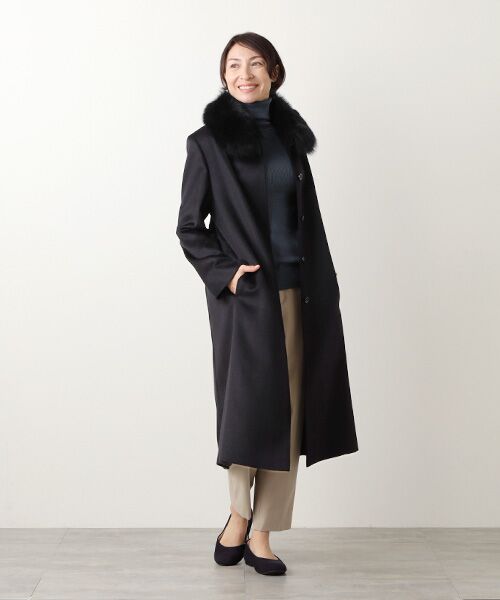 MG SABLE / エムジーセーブル ステンカラーコート | カシミヤ100%コート | 詳細14