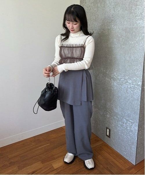 Mi-je / ミジェ その他パンツ | スカートレイヤードパンツ【韓国ファッション】 | 詳細10