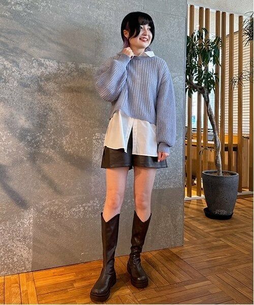 Mi-je / ミジェ ショート・ハーフ・半端丈パンツ | 合皮ショートパンツ【韓国ファッション】 | 詳細13