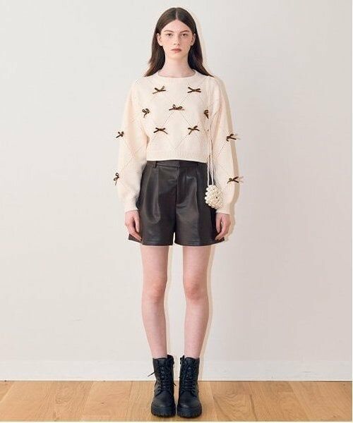 Mi-je / ミジェ ショート・ハーフ・半端丈パンツ | 合皮ショートパンツ【韓国ファッション】 | 詳細2