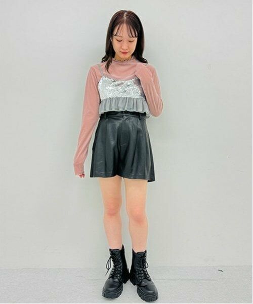 Mi-je / ミジェ ショート・ハーフ・半端丈パンツ | 合皮ショートパンツ【韓国ファッション】 | 詳細23