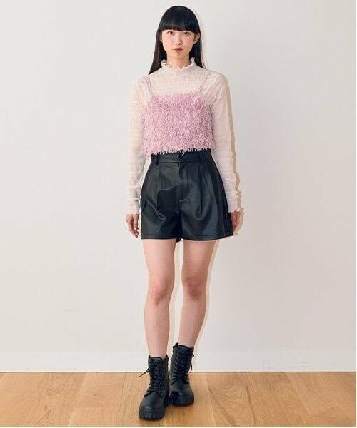 Mi-je / ミジェ ショート・ハーフ・半端丈パンツ | 合皮ショートパンツ【韓国ファッション】 | 詳細3