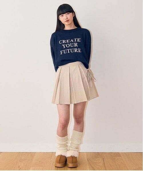 Mi-je / ミジェ ミニ・ひざ丈スカート | リボンプリーツスカート【韓国ファッション】 | 詳細1