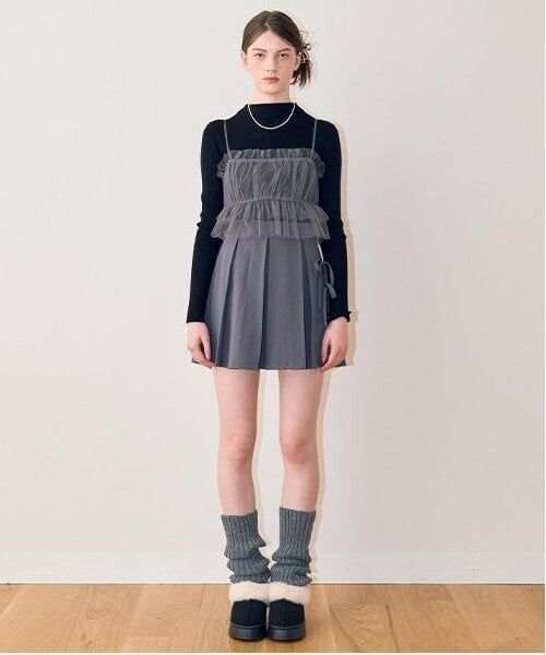 Mi-je / ミジェ ミニ・ひざ丈スカート | リボンプリーツスカート【韓国ファッション】 | 詳細2