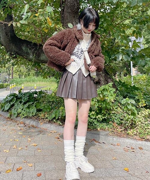 Mi-je / ミジェ ミニ・ひざ丈スカート | 合皮プリーツスカート【韓国ファッション】 | 詳細23