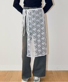 Mi-je / ミジェ ミニ・ひざ丈スカート | レース巻きスカート【韓国ファッション】