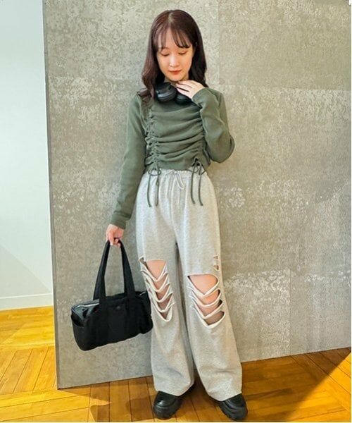 Mi-je / ミジェ その他パンツ | ダメージスウェットパンツ【韓国ファッション】 | 詳細19