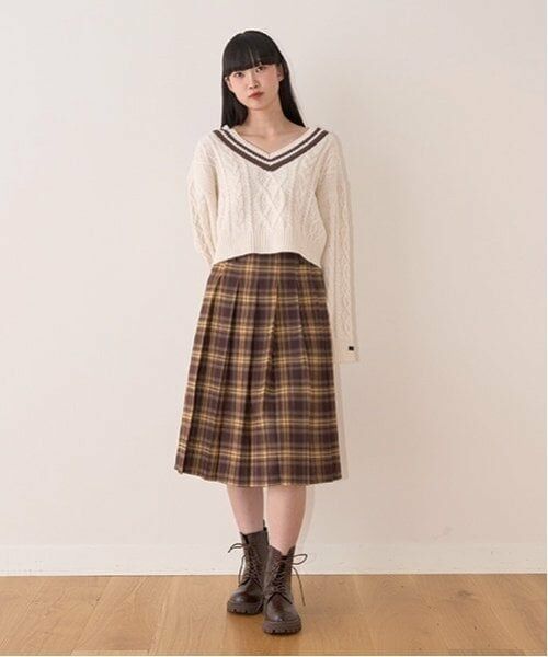 Mi-je / ミジェ ミニ・ひざ丈スカート | プリーツミディスカート【韓国ファッション】 | 詳細1