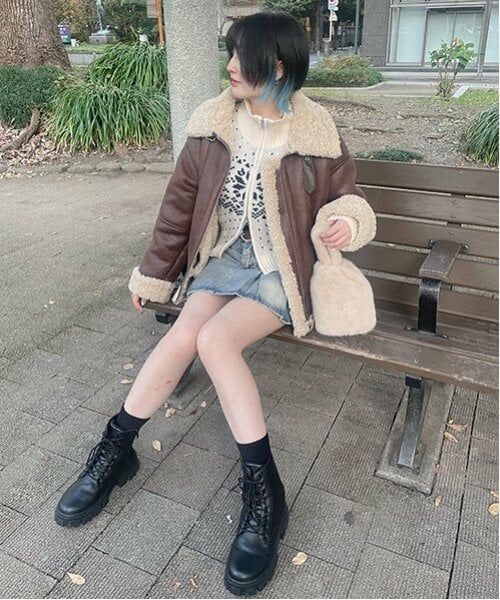 Mi-je / ミジェ ミニ・ひざ丈スカート | デニムBOXプリーツスカート【韓国ファッション】 | 詳細13