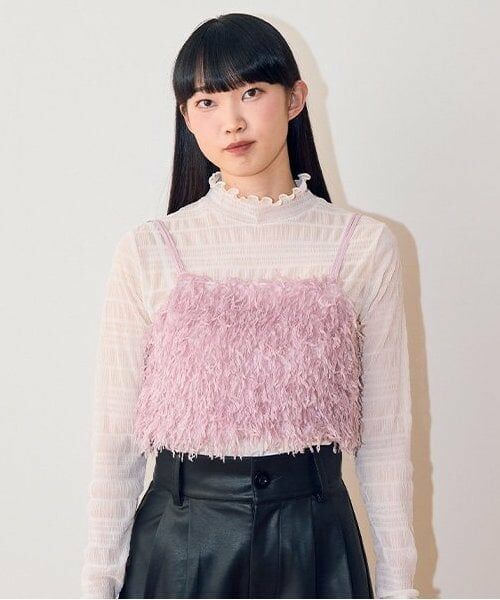 Mi-je / ミジェ Tシャツ | フェザービスチェ【韓国ファッション】（ピンク）