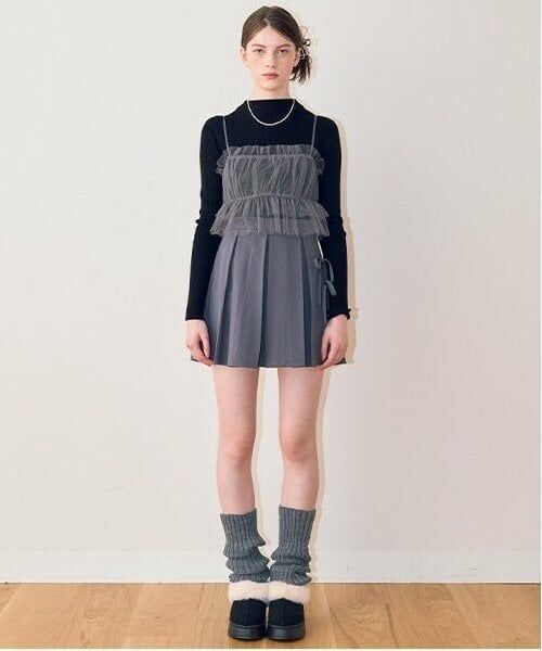 Mi-je / ミジェ ニット・セーター | チュールビスチェニットSET【韓国ファッション】 | 詳細10