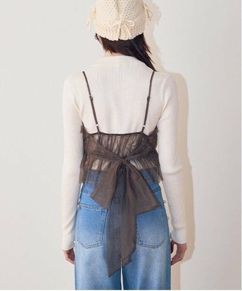 Mi-je / ミジェ ニット・セーター | チュールビスチェニットSET【韓国ファッション】 | 詳細2