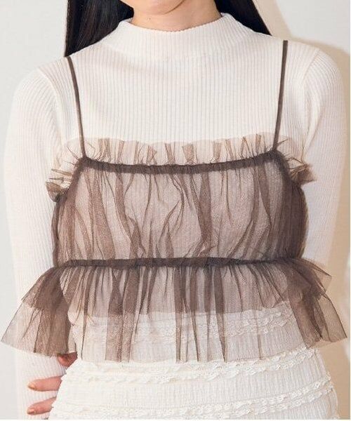 Mi-je / ミジェ ニット・セーター | チュールビスチェニットSET【韓国ファッション】 | 詳細5