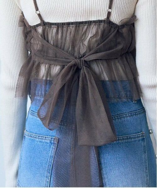 Mi-je / ミジェ ニット・セーター | チュールビスチェニットSET【韓国ファッション】 | 詳細6