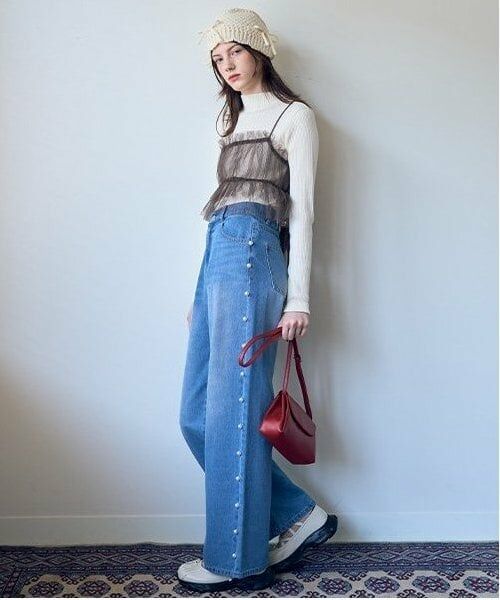 Mi-je / ミジェ ニット・セーター | チュールビスチェニットSET【韓国ファッション】 | 詳細7