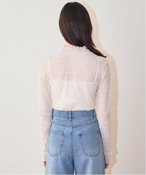 Mi-je / ミジェ Tシャツ | チュールハイネックインナー【韓国ファッション】 | 詳細2