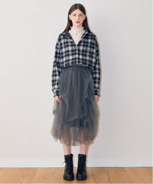 Mi-je / ミジェ Tシャツ | チュールハイネックインナー【韓国ファッション】 | 詳細5