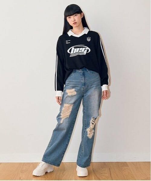 Mi-je / ミジェ Tシャツ | ゲームポロプルオーバー【韓国ファッション】 | 詳細8