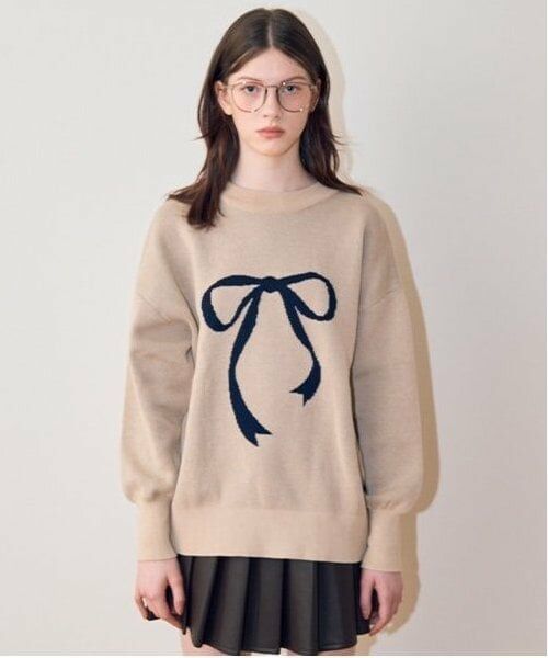 Mi-je / ミジェ ニット・セーター | アソートジャガードニット【韓国ファッション】 | 詳細1