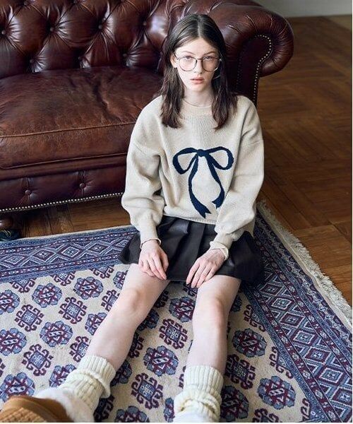 Mi-je / ミジェ ニット・セーター | アソートジャガードニット【韓国ファッション】 | 詳細9