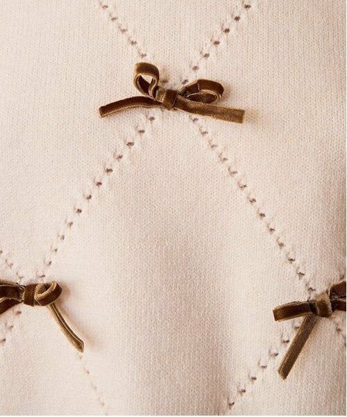 Mi-je / ミジェ ニット・セーター | リボンモチーフダイヤニット【韓国ファッション】 | 詳細3