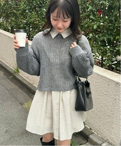 Mi-je / ミジェ ニット・セーター | メッシュニット【韓国ファッション】 | 詳細10