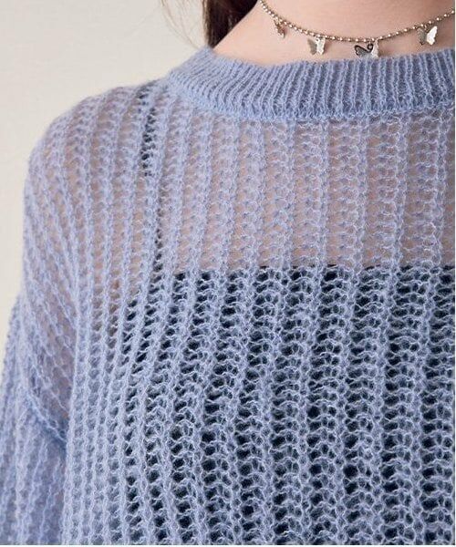 Mi-je / ミジェ ニット・セーター | メッシュニット【韓国ファッション】 | 詳細3