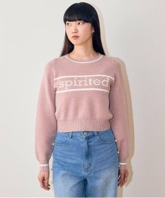 Mi-je / ミジェ ニット・セーター | ラインロゴジャガードニット【韓国ファッション】