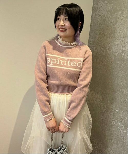 Mi-je / ミジェ ニット・セーター | ラインロゴジャガードニット【韓国ファッション】 | 詳細10