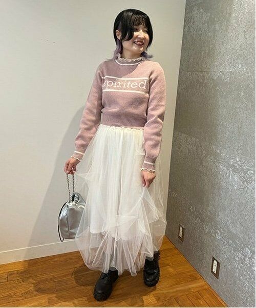 Mi-je / ミジェ ニット・セーター | ラインロゴジャガードニット【韓国ファッション】 | 詳細11