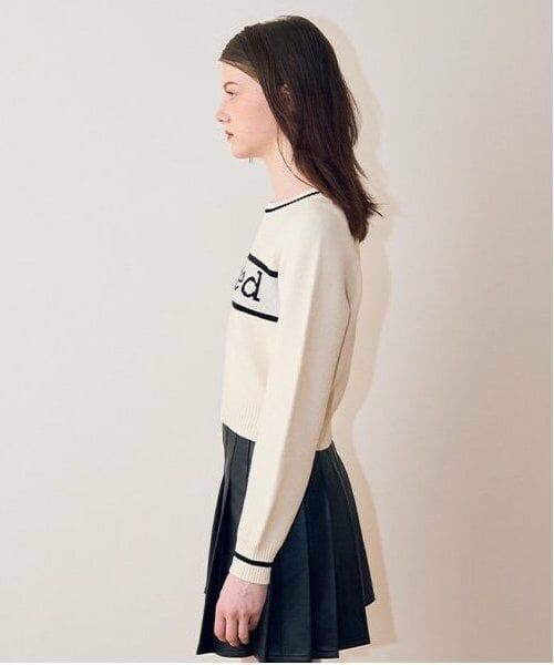 Mi-je / ミジェ ニット・セーター | ラインロゴジャガードニット【韓国ファッション】 | 詳細2